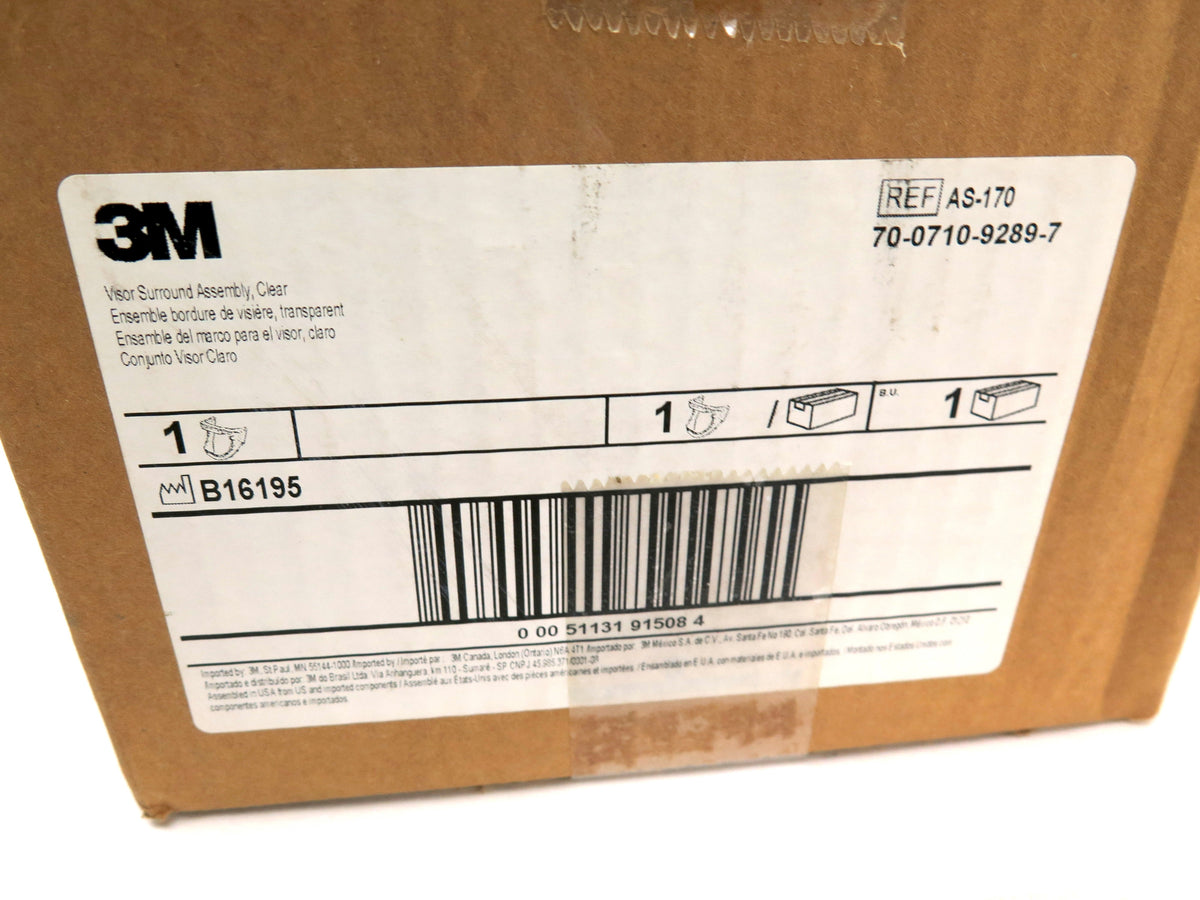 3M AS-170 / 70-0710-9289-7 Clear Visor Surround Assembly - Advance Operations