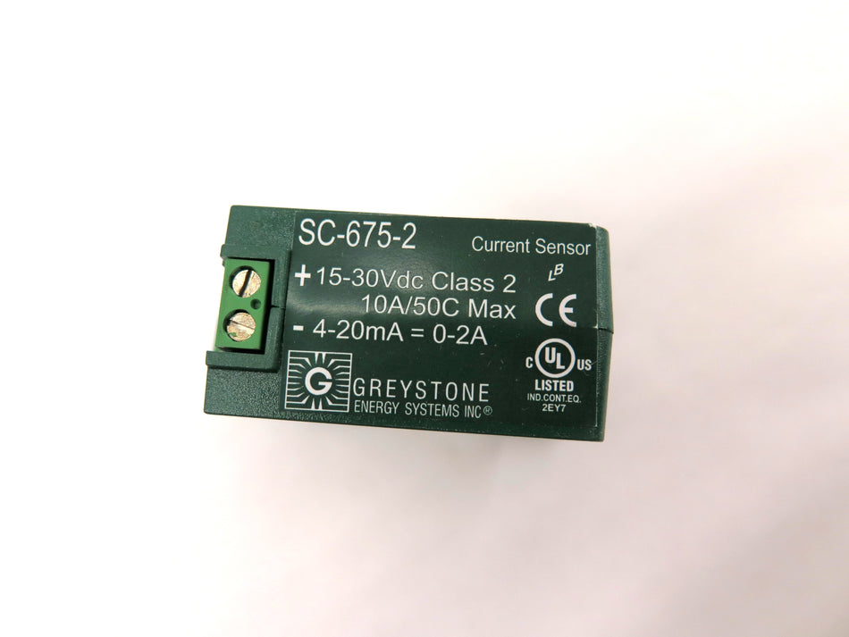 Greystone SC-675-2 Current Sensor - Advance Operations