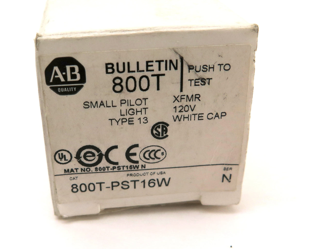 Allen-Bradley 800T-PST16W Small Pilot Light White Cap - Advance Operations