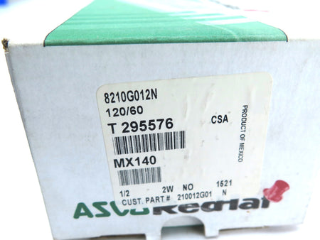 Asco 8210G012 N Solenoid Valve 1/2" 120Vac Coil - Advance Operations