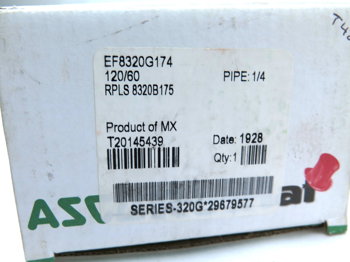 Asco EF8320G174 Solenoid Valve 3 Way 1/4" 120V Coil - Advance Operations
