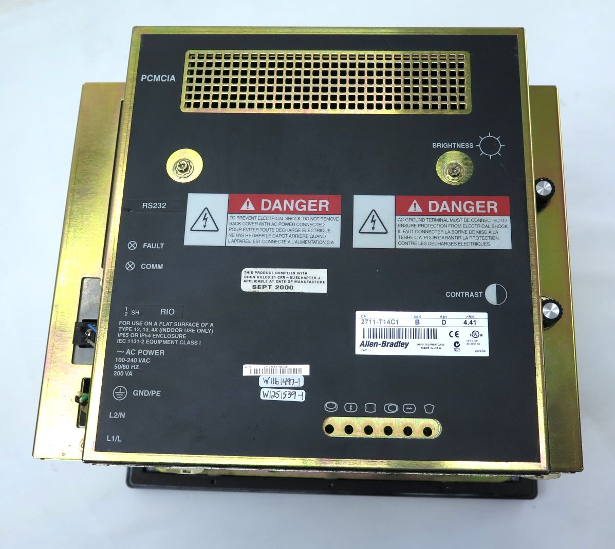Allen-Bradley 2711-T14C1 Ser.B Rev.D PanelView 1400 HMI - Advance Operations