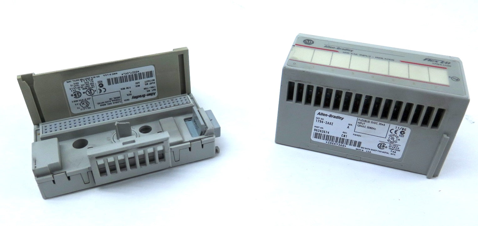 Allen-Bradley 1794-IA8I Flex I/O Isolated Input Module & 1794-TBN Base - Advance Operations