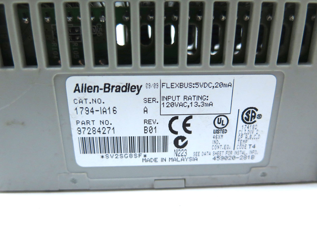 Allen-bradley 1794-IA16 Flex I/O Input Module - Advance Operations