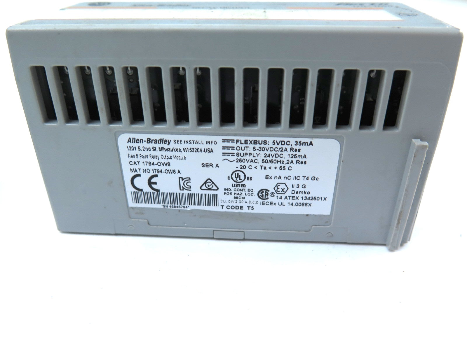 Allen-Bradley 1794-OW8 Flex I/O Relay Digital Output Module LOT OF 2 - Advance Operations