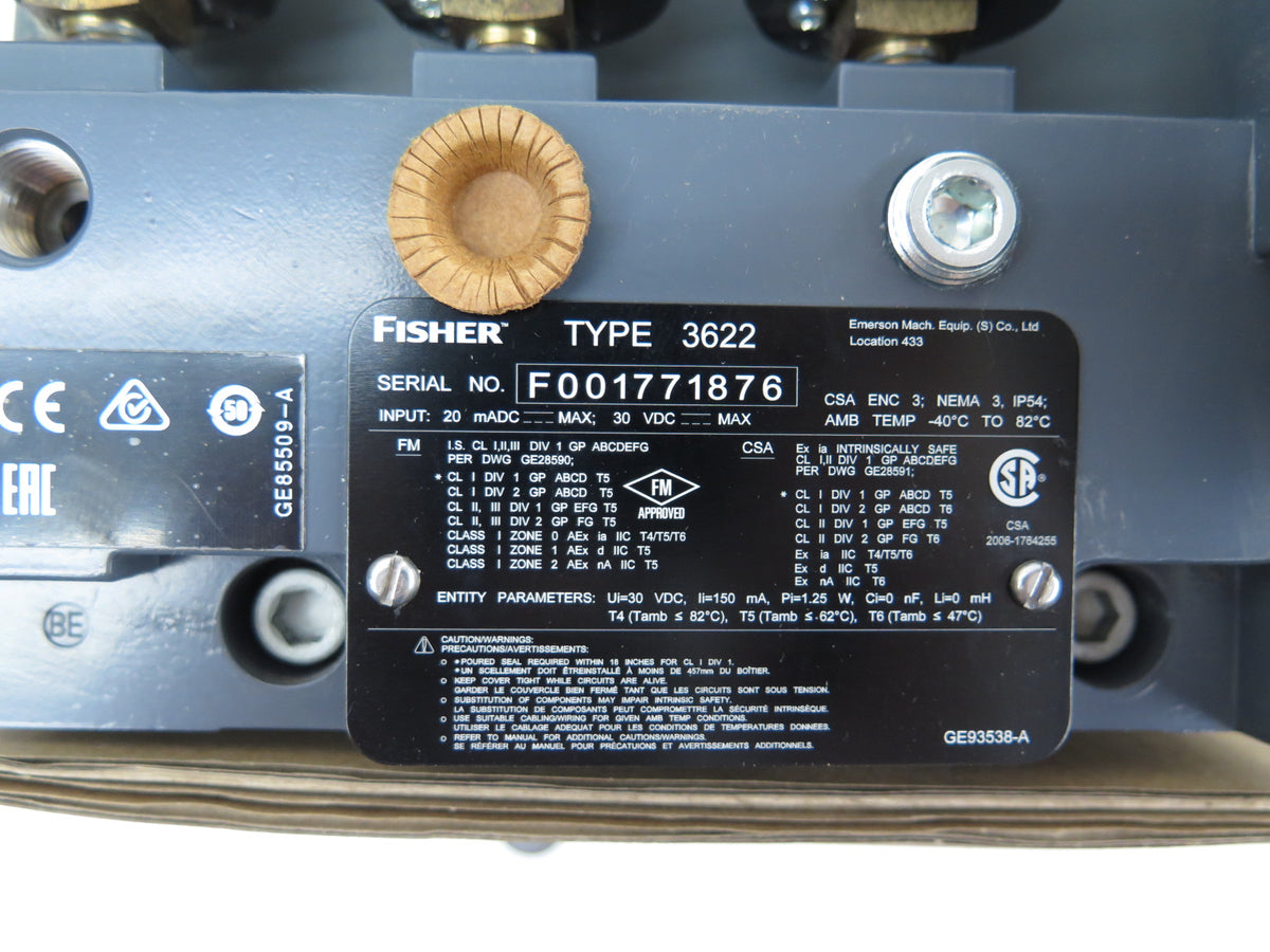 Fisher 3622 / 3620J Valve Positioner - Advance Operations