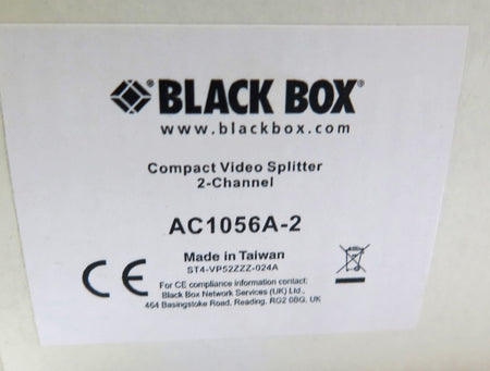 Black Box AC1056A-2 Compact Video Splitter 2-Channel - Advance Operations