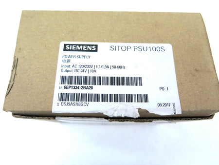 Siemens 6EP1334-2BA20 Power Supply Input 120V-230Vac Output 24Vdc - Advance Operations