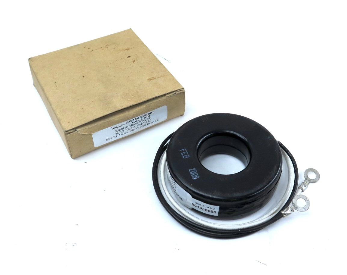 Simpson Electric 01297 Current Transformer Ratio 100:5A - Advance Operations