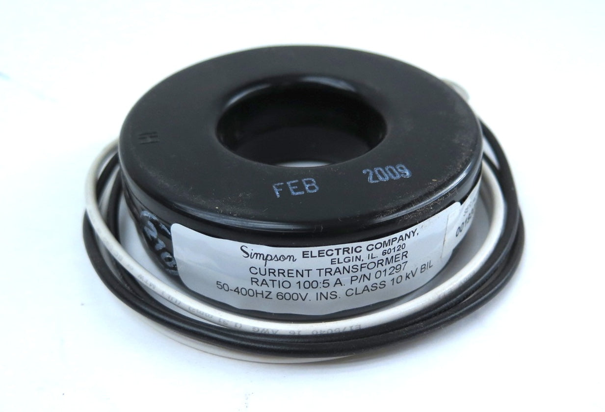 Simpson Electric 01297 Current Transformer Ratio 100:5A - Advance Operations
