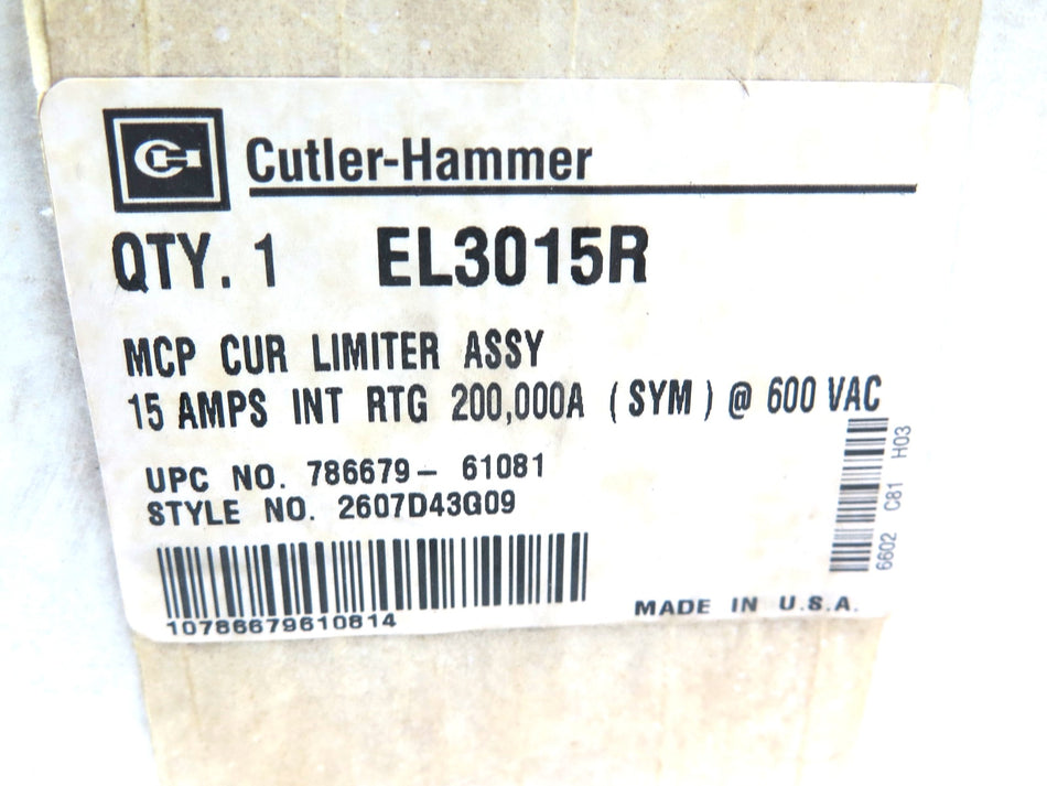 Cutler Hammer EL3015R Current Limiter Assy NEW IN SEALED BOX - Advance Operations