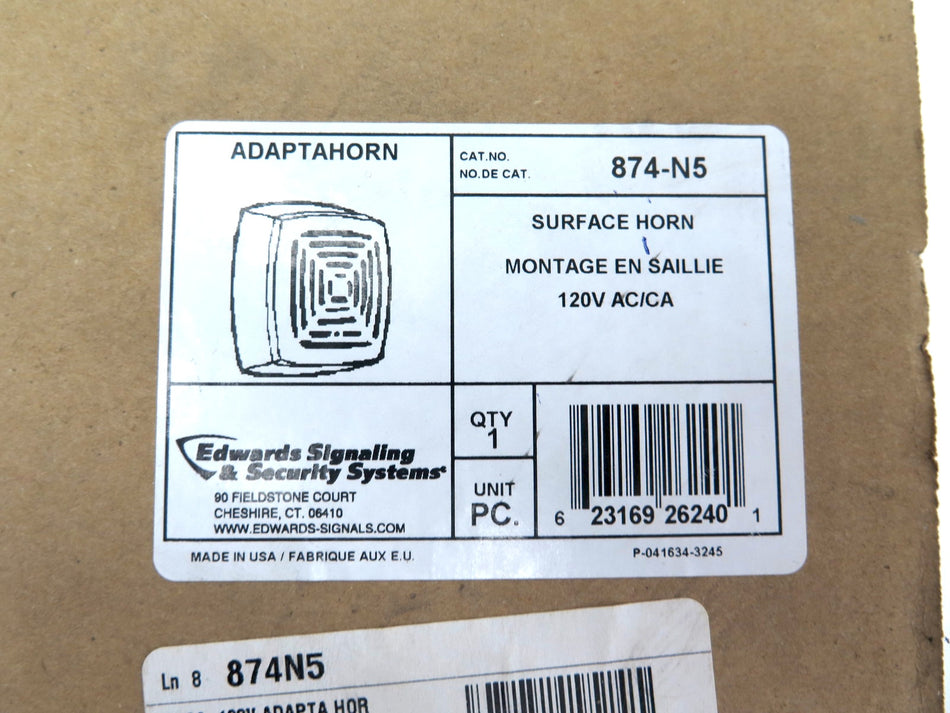 Edwards 874-N5 Adaptahorn / Surface Horn 120vac - Advance Operations