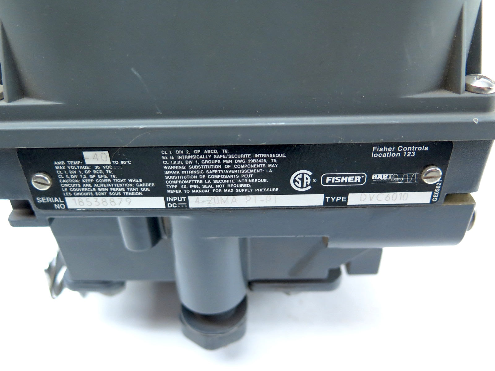 Fisher DVC6010 Fieldbus Ad Positioner - Advance Operations