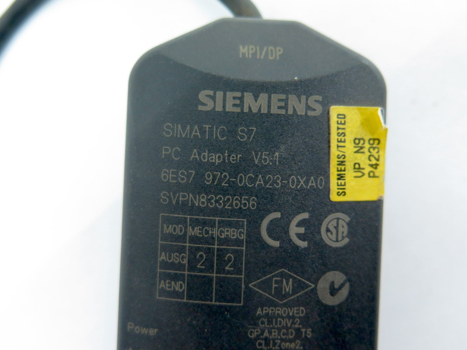 Siemens 6ES7 972-0CA23-0XA0 PC Adapter Network & Cable - Advance Operations