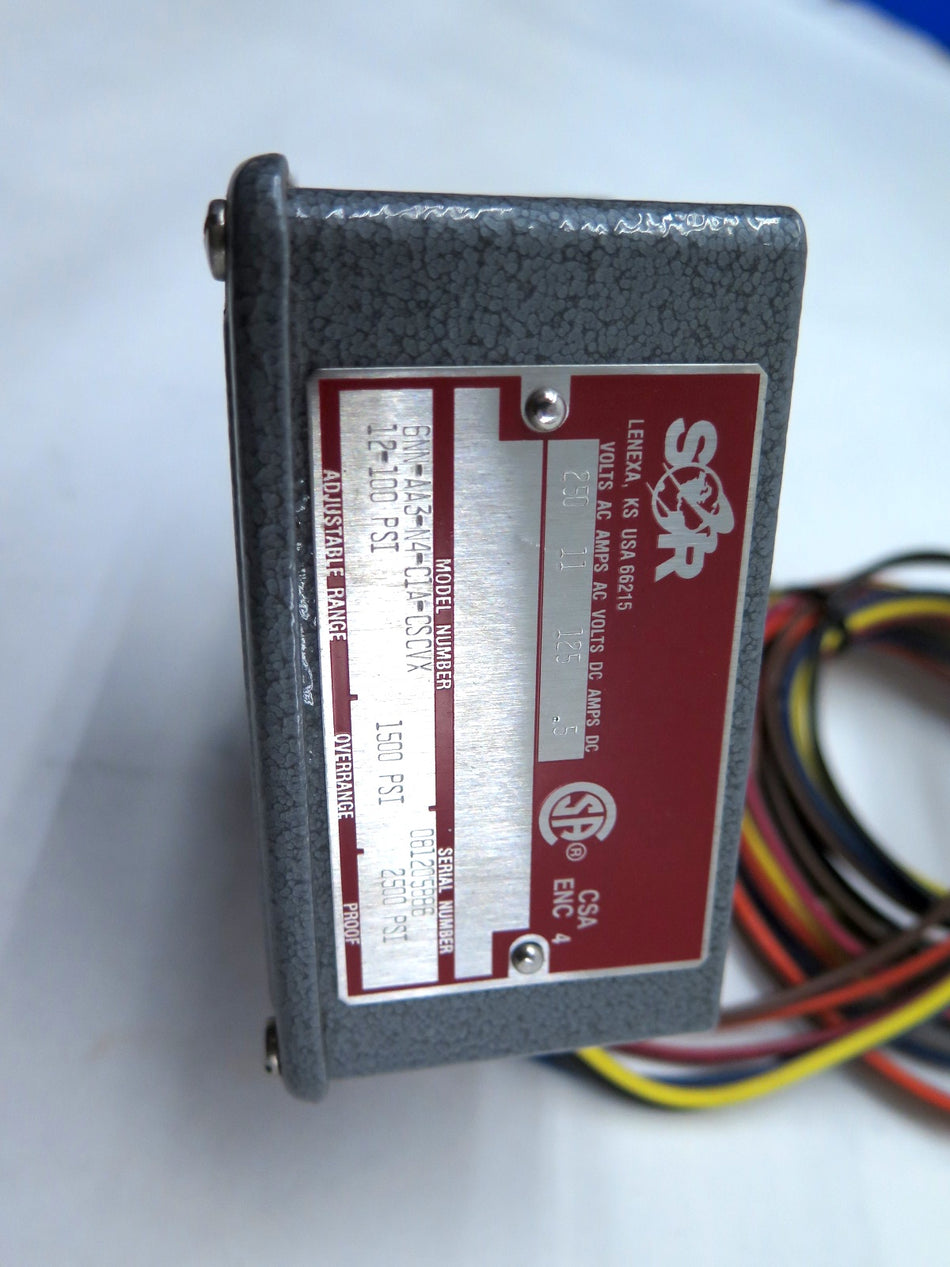 SOR 6NN-AA3-N4-C1A-CSCVX Pressure Switch - Advance Operations