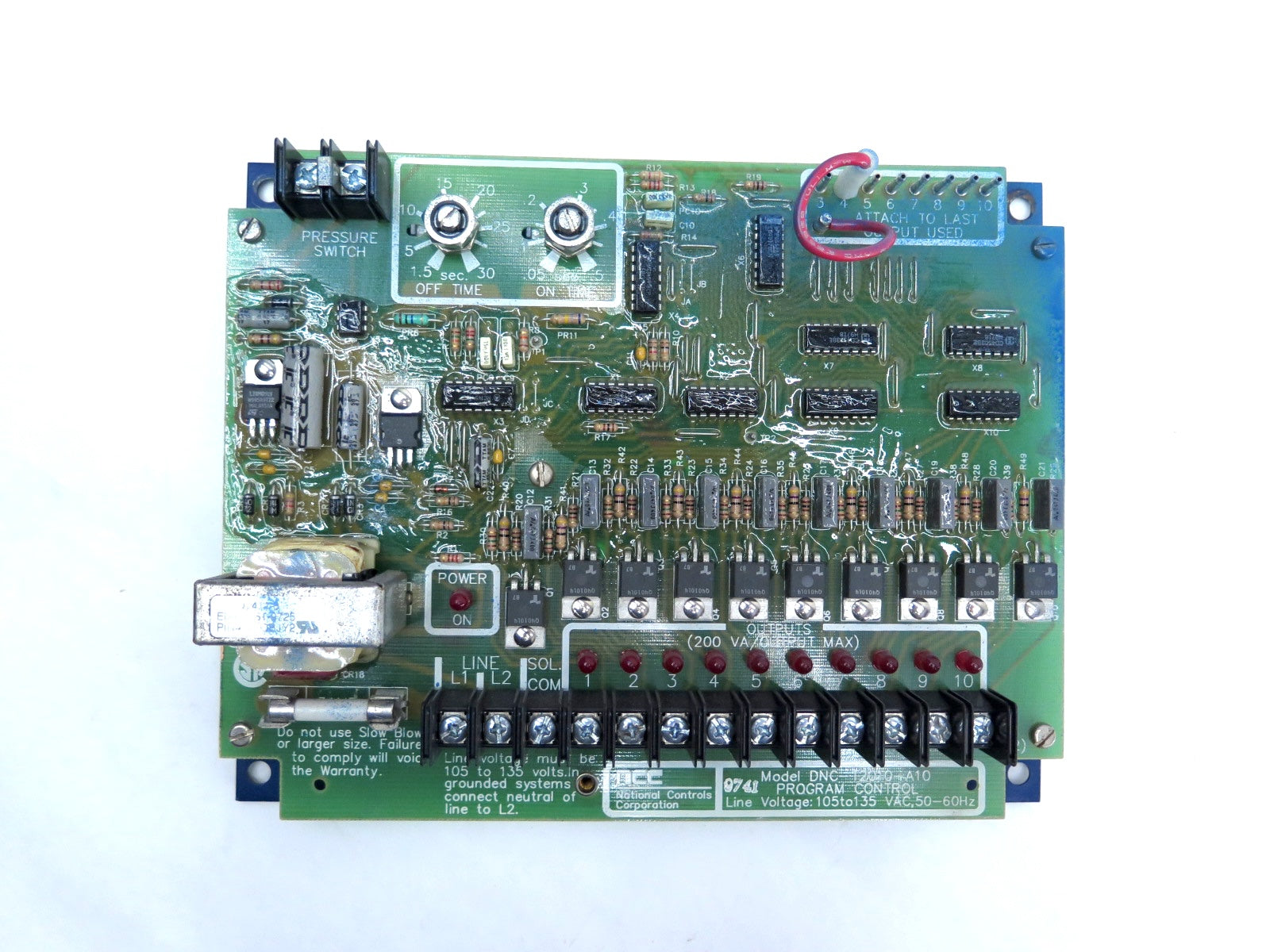 National Controls Corporation DNC-T2010-A10 Timer Board - Advance Operations