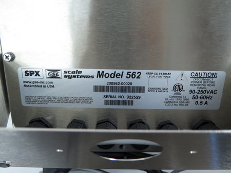 GSE 560 / 200562-00020 Scale Digital Weight Indicator - Advance Operations