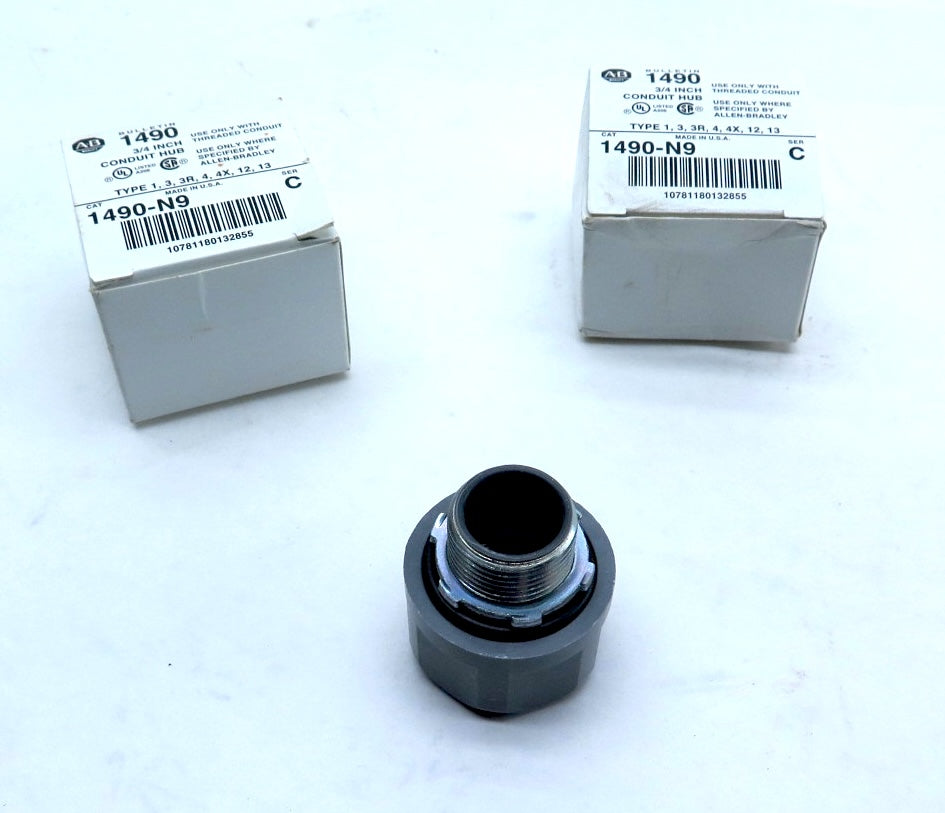 Allen-Bradley 1490-N9 Conduit Connector LOT OF 2 - Advance Operations