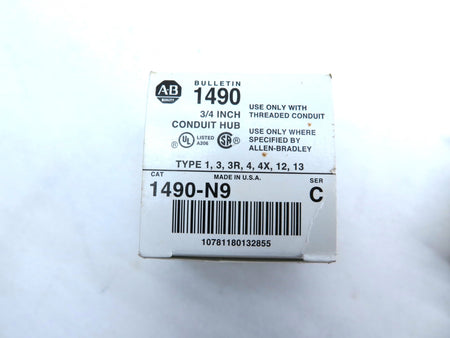 Allen-Bradley 1490-N9 Conduit Connector LOT OF 2 - Advance Operations