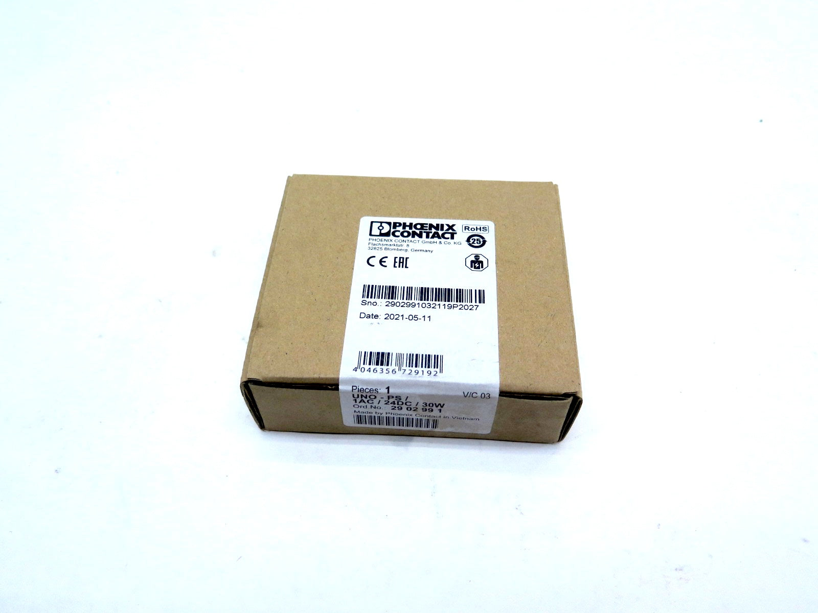 Phoenix Contact UNO-PS Power Supply Unit UNO-PS/1AC/24DC/30W - Advance Operations