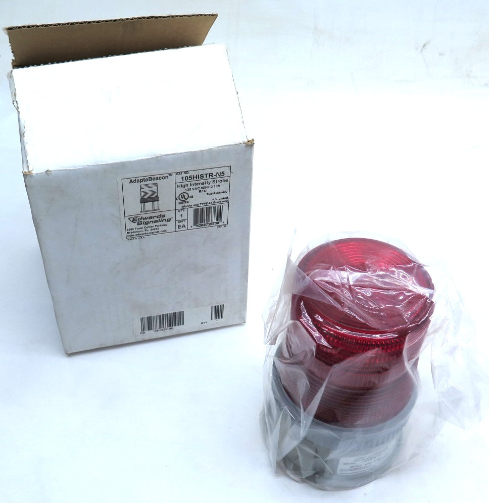 Edwards Signaling 105HISTR-N5 HI-INTENS Strobe RED 120vac Ac - Advance Operations