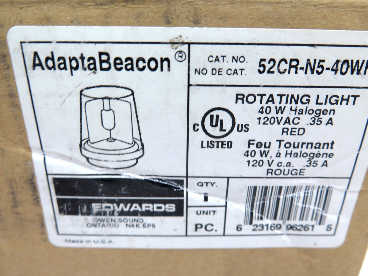 Edwards Signaling 52CR-N5-40WH Adapta Beacon Strobe Red - Advance Operations
