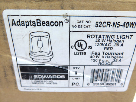 Edwards Signaling 52CR-N5-40WH Adapta Beacon Strobe Red - Advance Operations