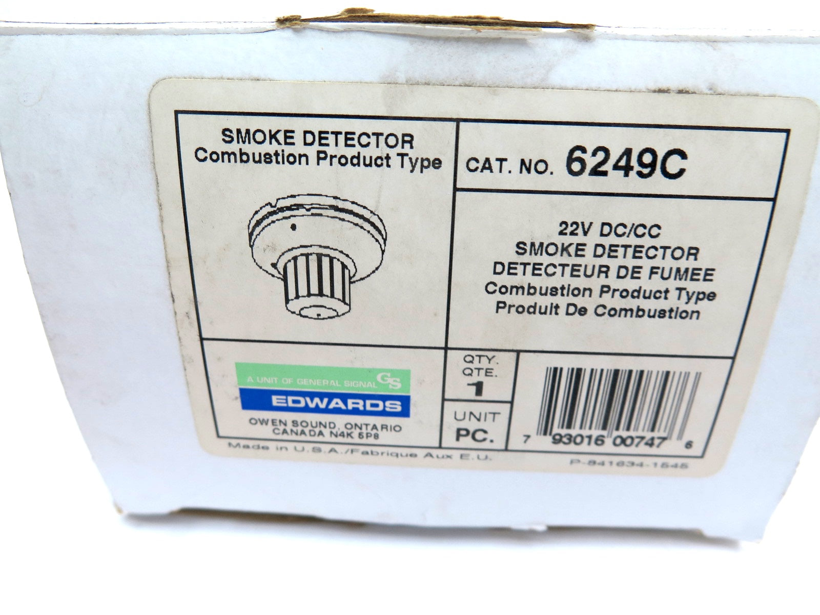 Edwards 6249C Smoke Detector 22Vdc - Advance Operations