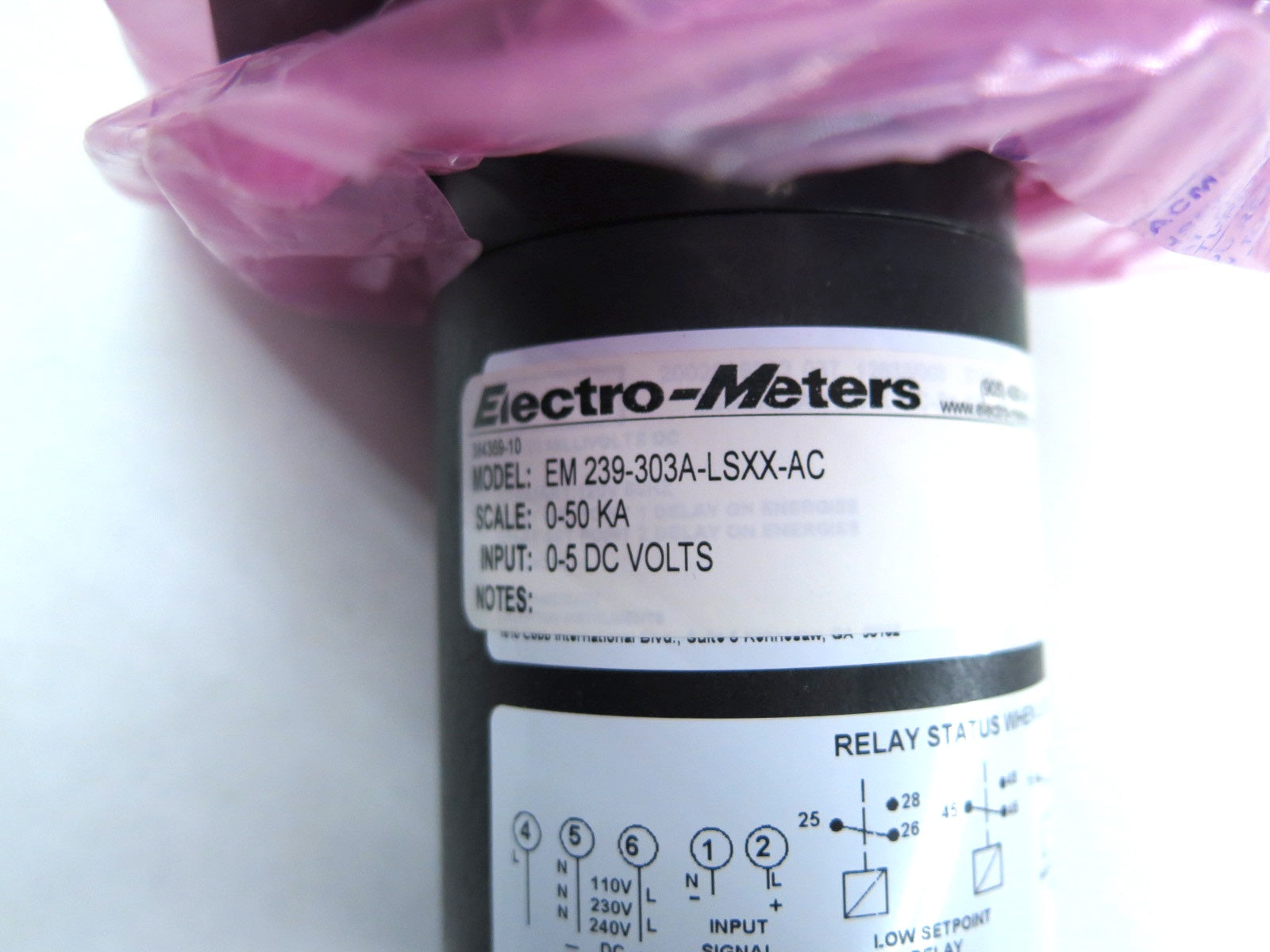 Crompton Instruments EM 239-303A-LSXX-AC Meter Relay - Advance Operations