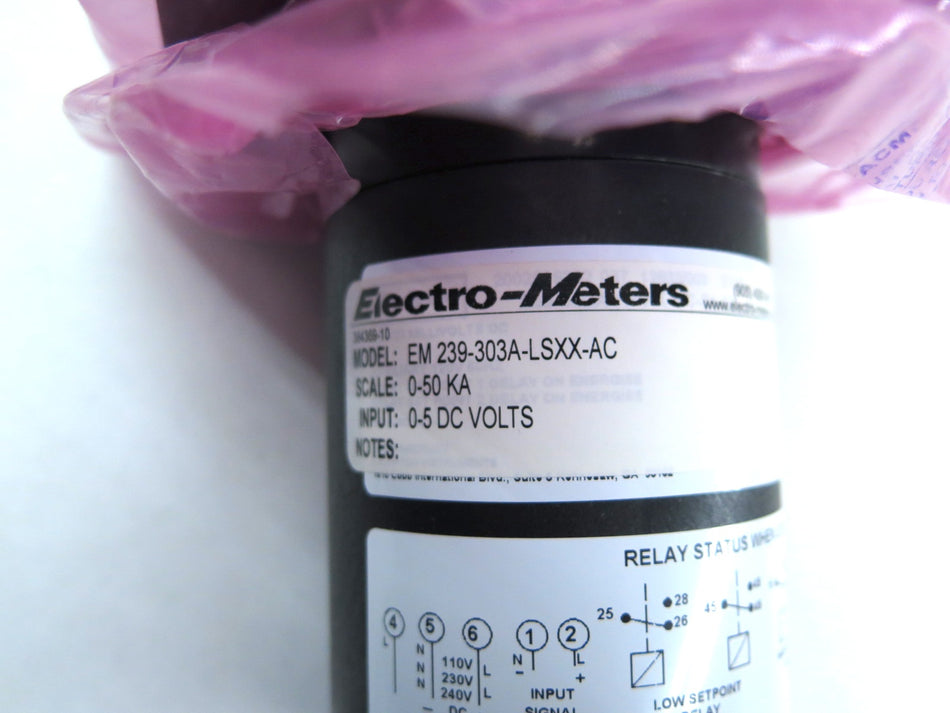 Crompton Instruments EM 239-303A-LSXX-AC Meter Relay - Advance Operations