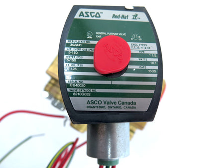 Asco 8210G032 1-1/2" Solenoid Valve 120Vac Coil - Advance Operations