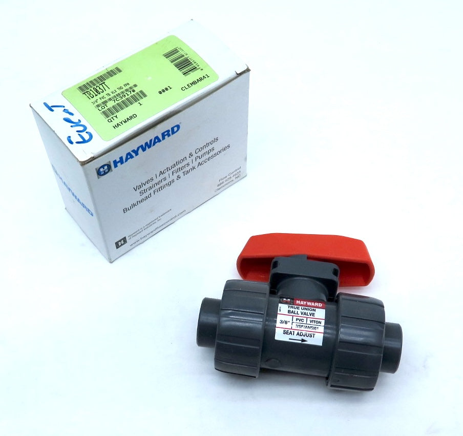 Hayward TB1037T 3/8 Thread True Union PVC Ball Valve - Advance Operations