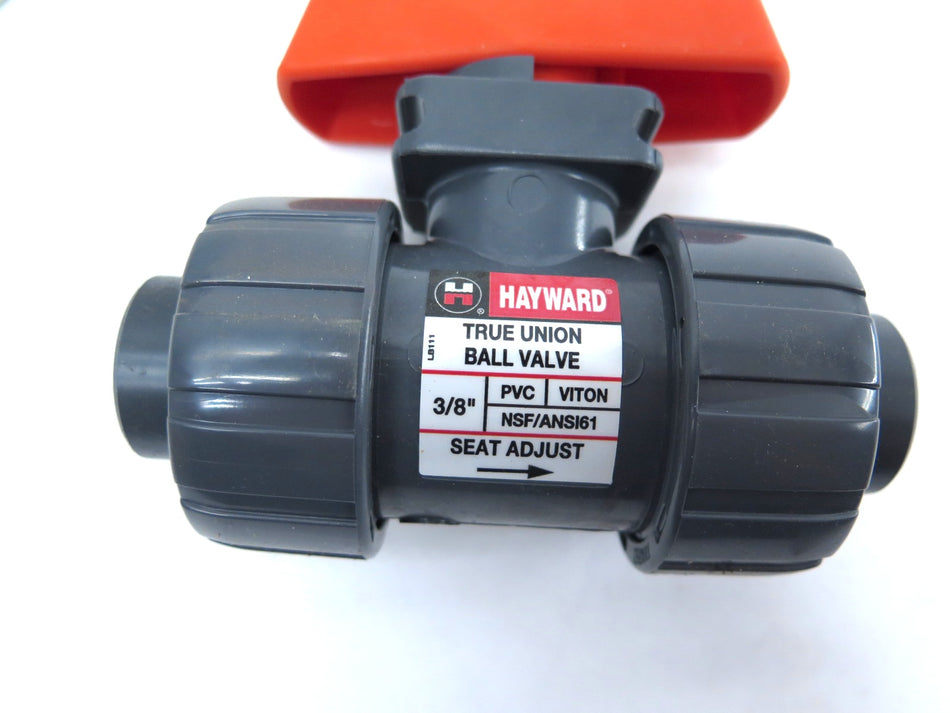 Hayward TB1037T 3/8 Thread True Union PVC Ball Valve - Advance Operations