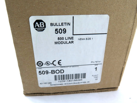 Allen-Bradley 509-BOD Motor Starter KIT 500 Line Modular - Advance Operations
