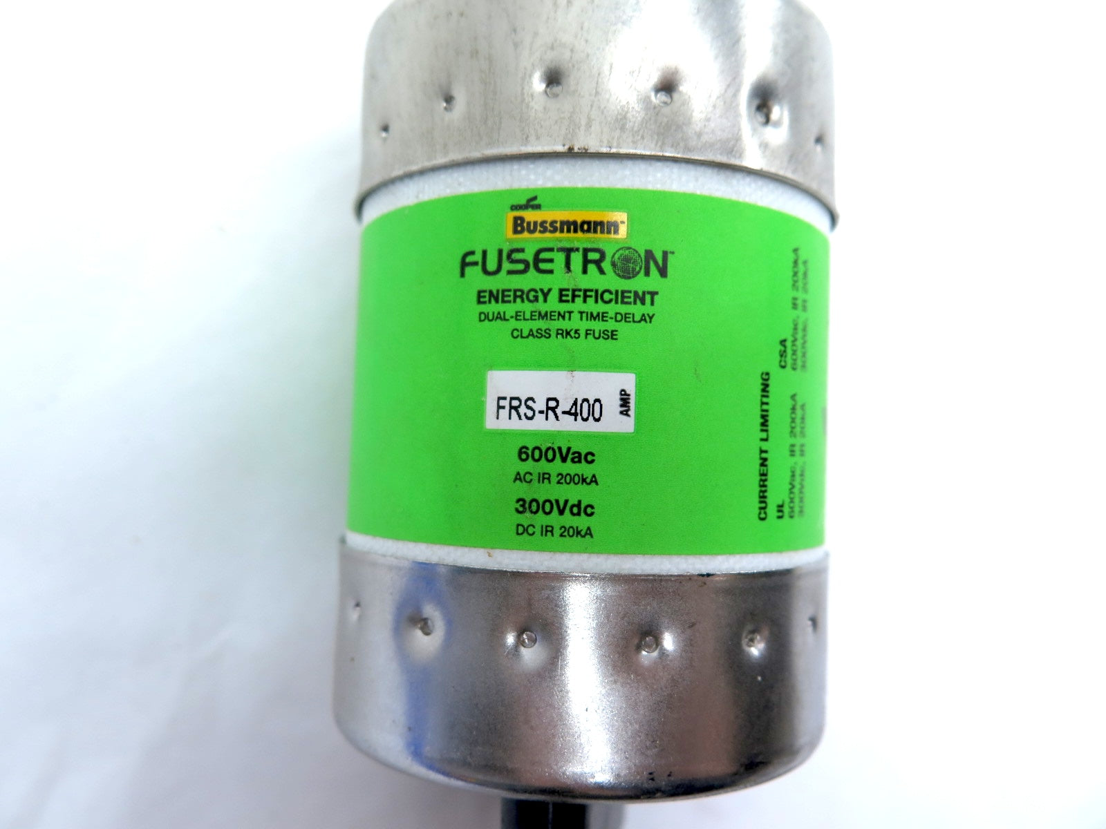 Bussmann FRS-R-400 Dual Element Time-Delay Fuse - Advance Operations