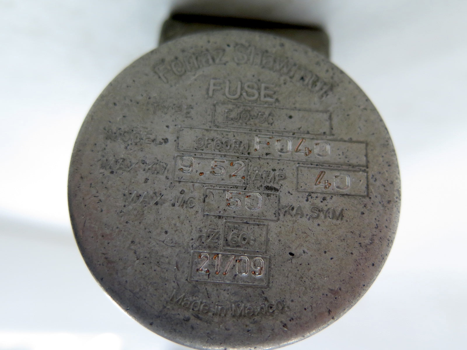 Ferraz Shawmut 9F60RJF040 CURRENT LIMITING POWER FUSE 40A - Advance Operations
