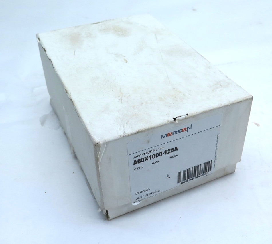 Mersen / Ferraz-Shawmut A60X1000-128A Amp-Trap Fuses BOX OF 2 600V 1000A - Advance Operations