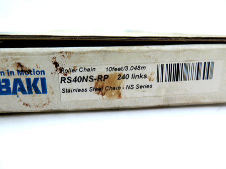 Tsubaki RS40NS-RP Roller Chain 240 Links 10Feet 3.048m - Advance Operations