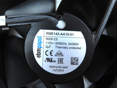EBMpapst W2E143-AA15-01 Cooling Fan 115Vac 24/26W - Advance Operations