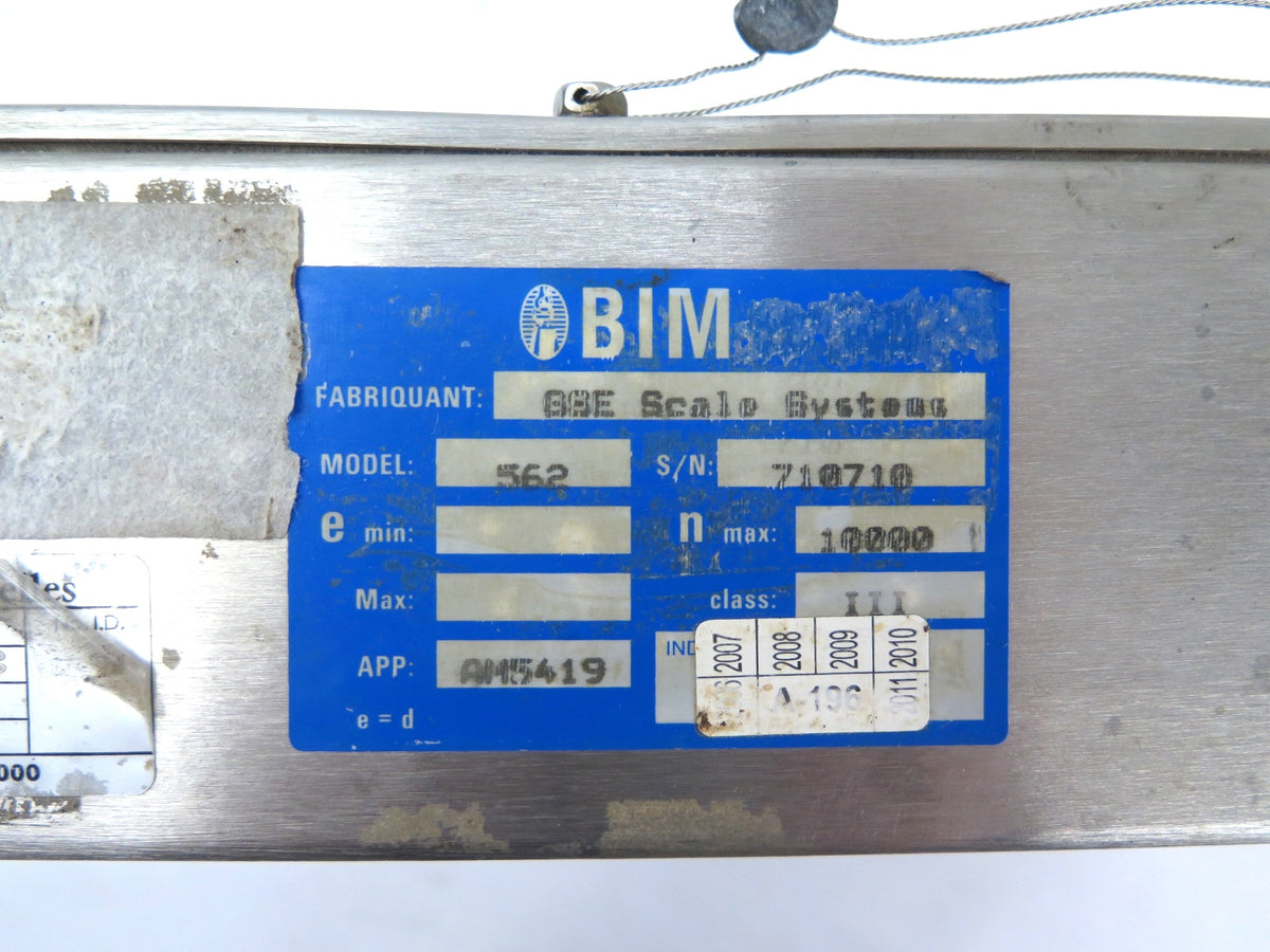 SPX / GSE Digital Scale Indicator Model 562 Stainless Steel Frame - Advance Operations