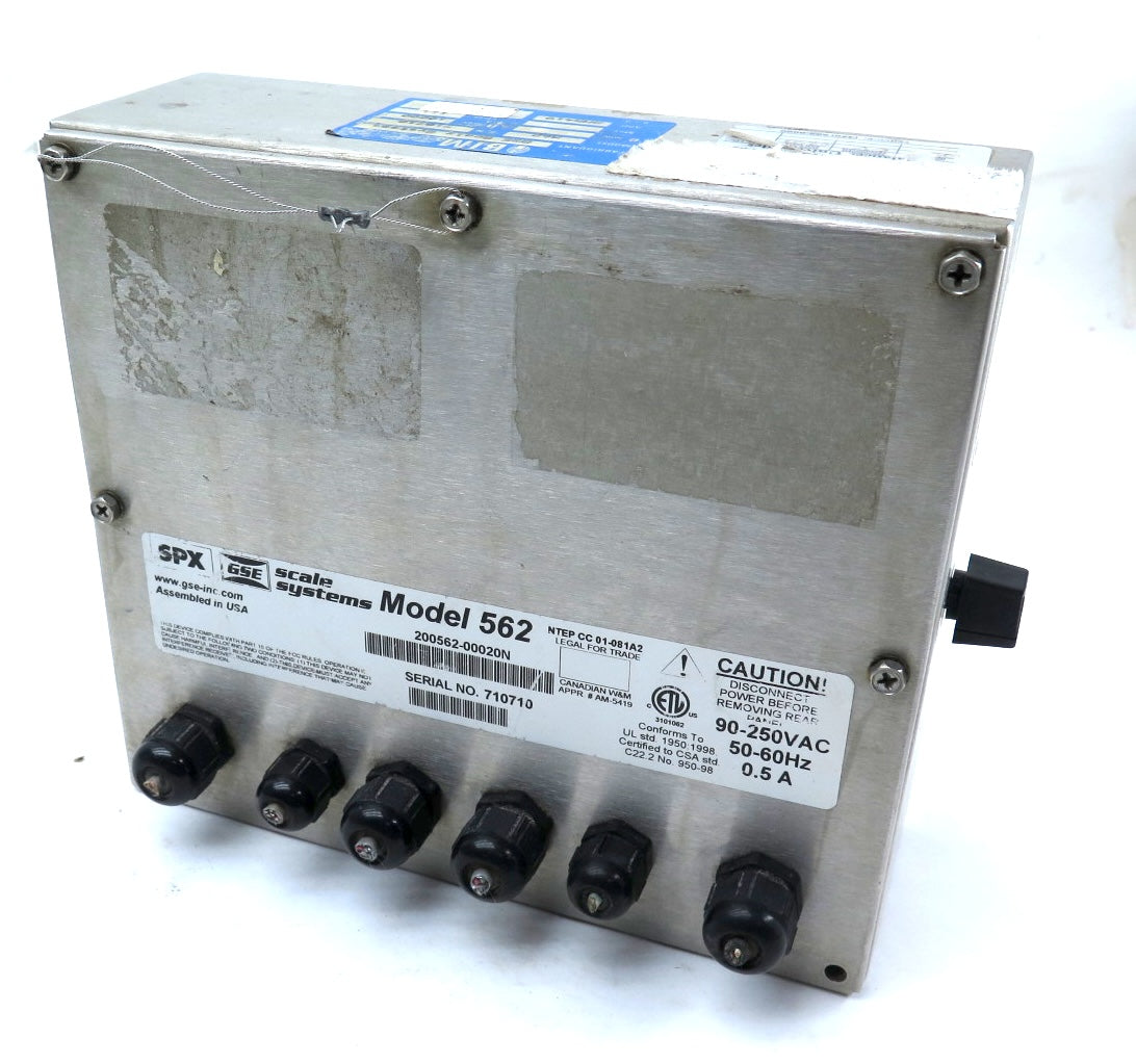 SPX / GSE Digital Scale Indicator Model 562 Stainless Steel Frame - Advance Operations