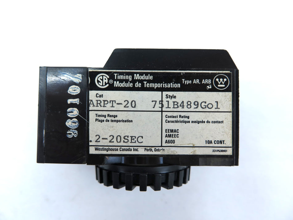 Eaton / Westinghouse ARPT-20 Timing Module - Advance Operations