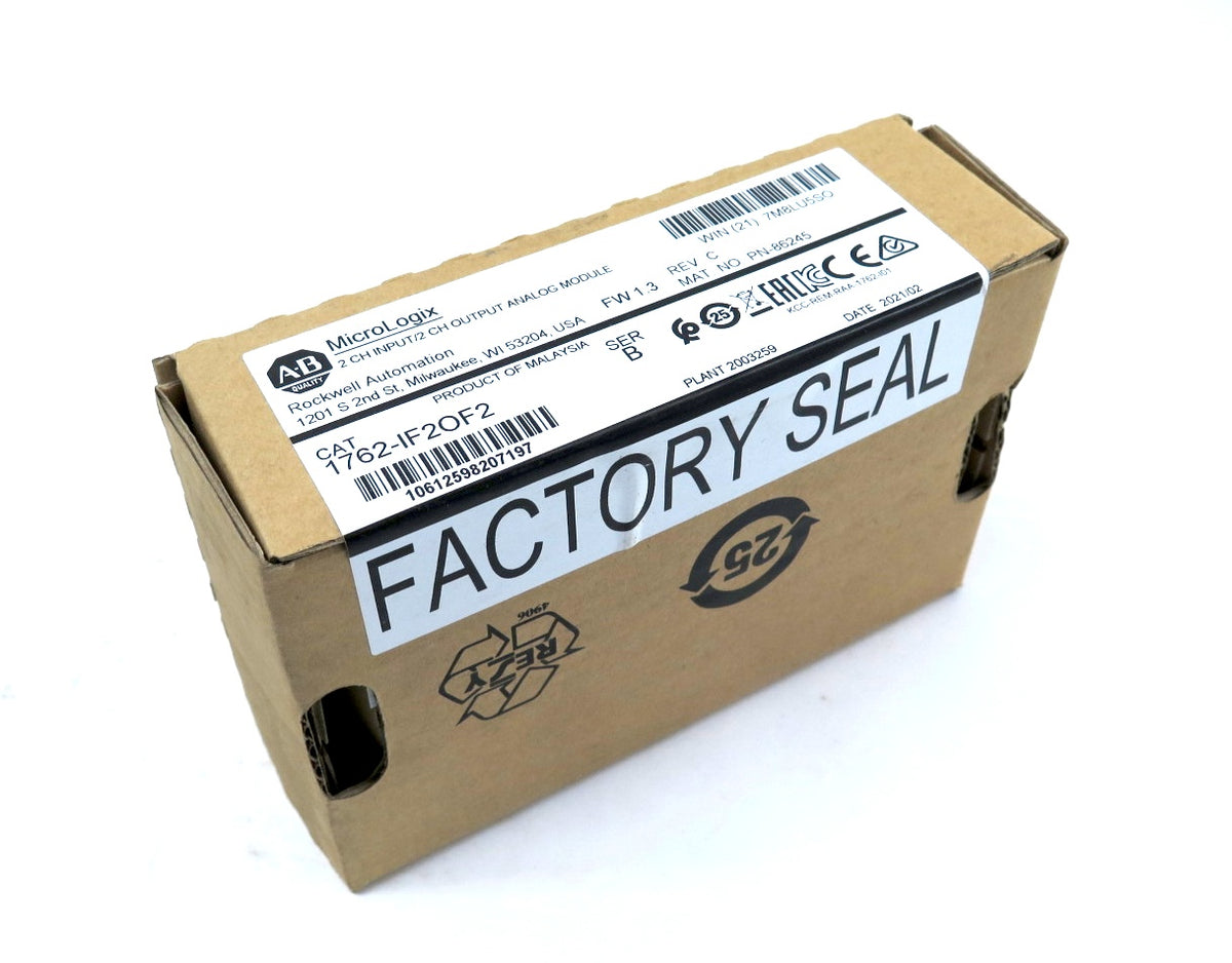 Allen-Bradley 1762-IF2OF2 2 CH INPUT/2 CH OUTPUT ANALOG MODULE - Advance Operations
