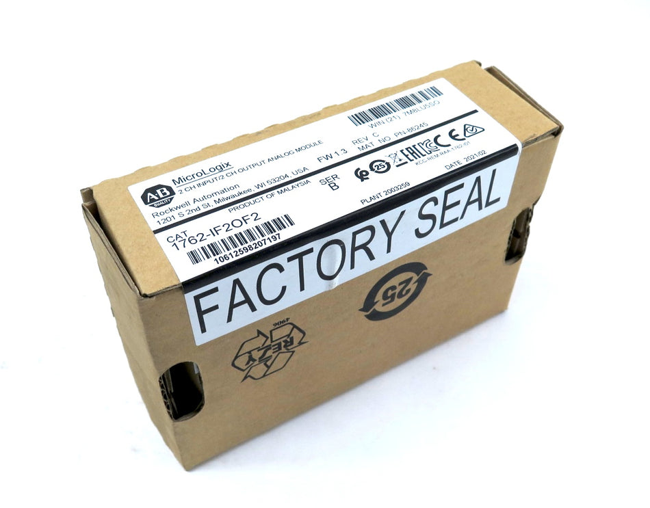 Allen-Bradley 1762-IF2OF2 2 CH INPUT/2 CH OUTPUT ANALOG MODULE - Advance Operations