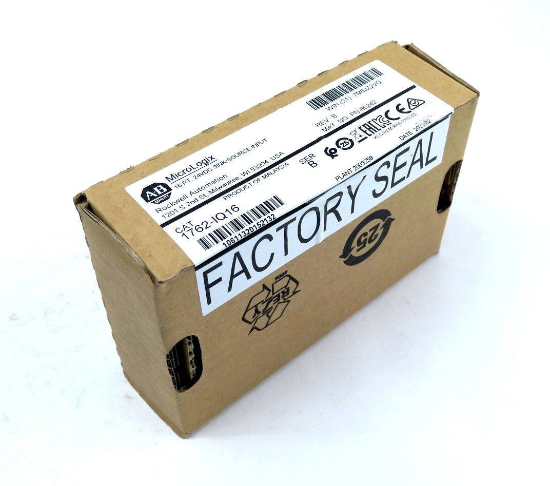 Allen-Bradley 1762-IQ16 16 PT. 24VDC SINK/SOURCE INPUT - Advance Operations