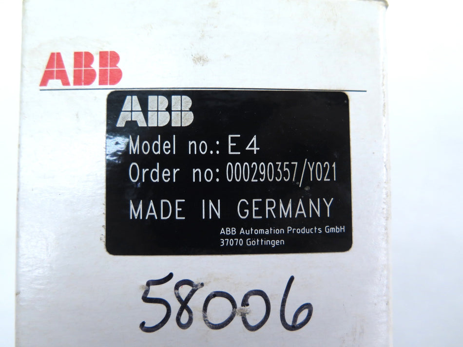ABB Model E4 / 000290357/Y021 Transmitter Inside Controller - Advance Operations