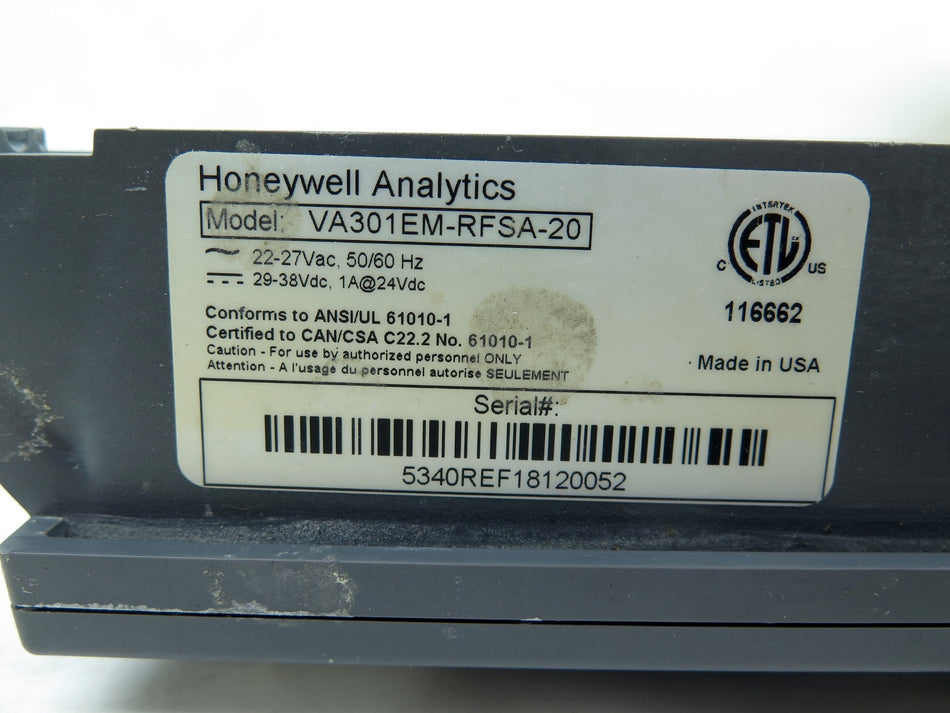Honeywell VA301EM-RFSA-20 GAS DETECTION EXPANSION MODULE - Advance Operations