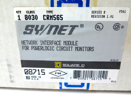 Square D 8300 CRM565 Network Interface Module FACTORY SEALED - Advance Operations