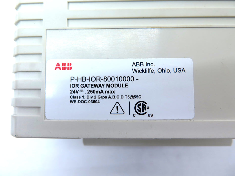 ABB P-HB-IOR-80010000 Gateway OIR Module 24Vdc 250mA Max - Advance Operations