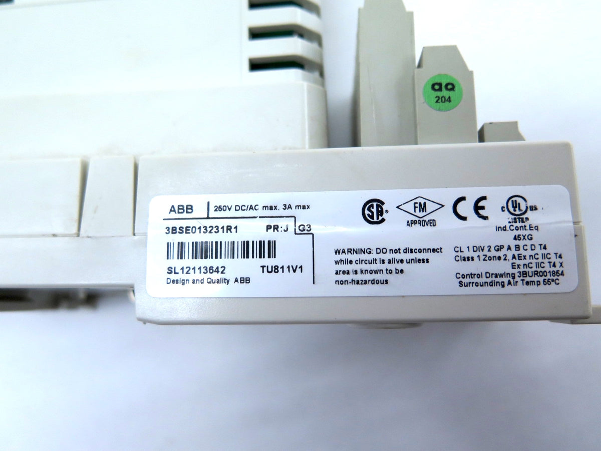 ABB DO820 Digital Output Relay & 3BSE013231R1 Base - Advance Operations